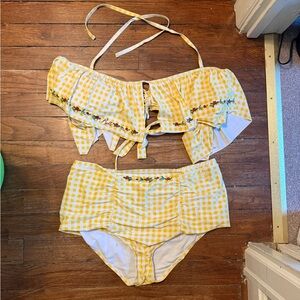 Hot Topic Disney Beauty and the Beast Plus Size Swimsuit